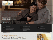 Tablet Screenshot of cottagesoffallcreek.com